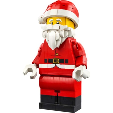 Minifigura gigante de Papá Noel.