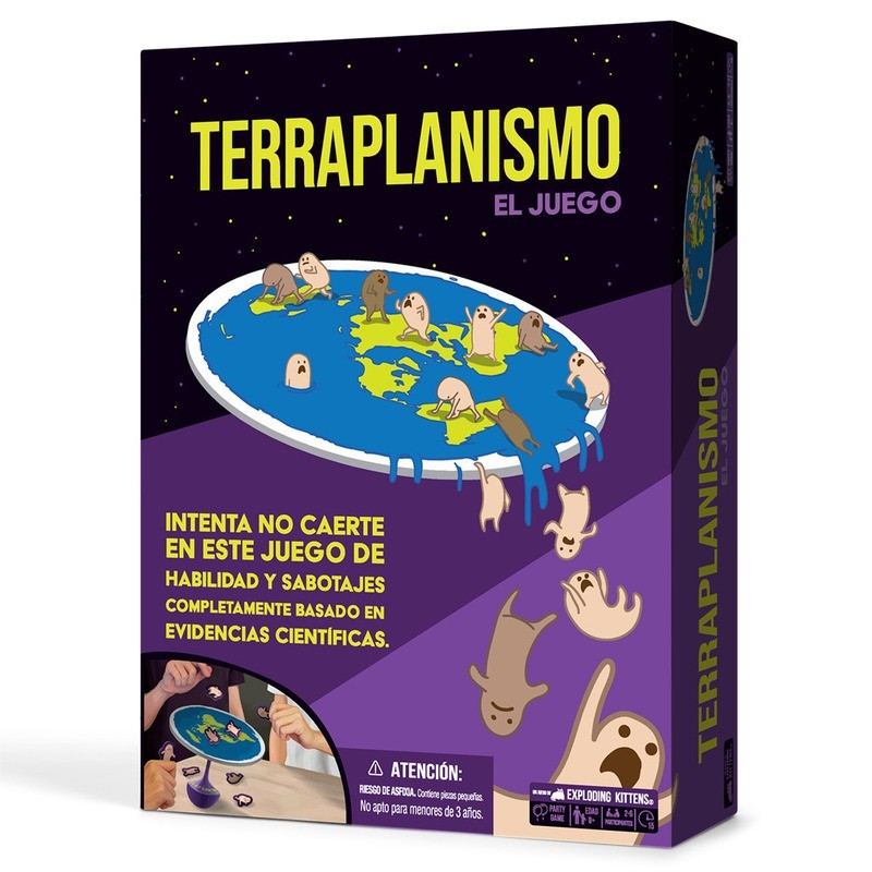 Flat Earth dexterity and balance game by Exploding Kittens - buy at El Taller del Modelista