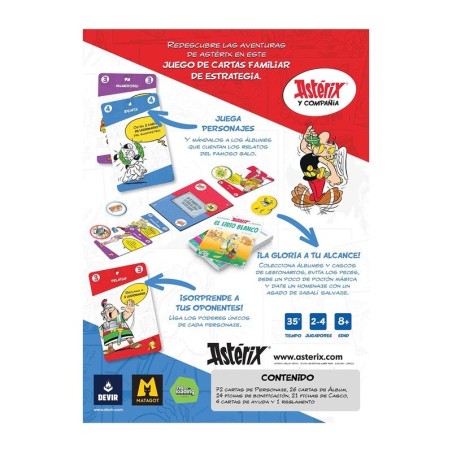 Juego de cartas y combates Asterix y compañia de devir - comprar en el taller del modelista