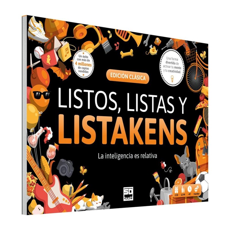 Juego de palabras Listos, listas y listakens clasico. Juego de palabras Listos, listas y listakens clasico.