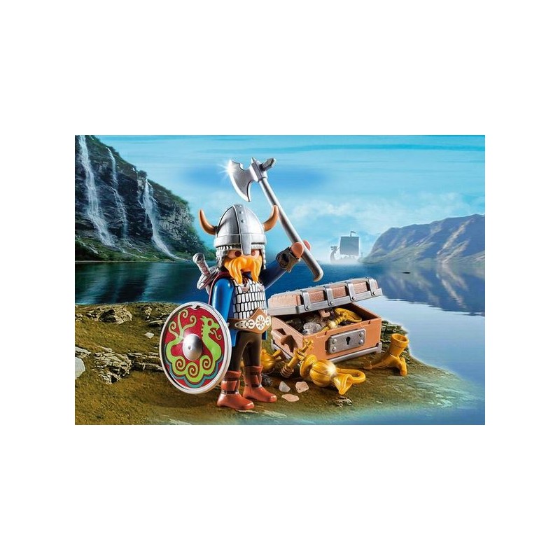Vikingo con tesoro. PLAYMOBIL 5371
