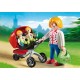 Mother with twin stroller. PLAYMOBIL 5573