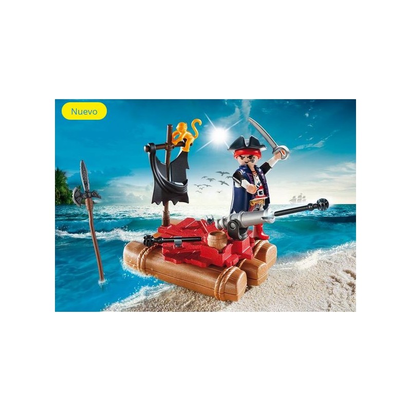 PLAYMOBIL 5655 Pirate Raft carry case, Playmobil Pirates Que