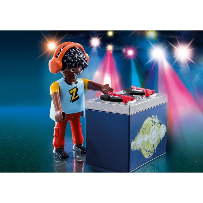 DJ con discoteca. PLAYMOBIL 5377