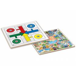 Tablero de parchis y oca.