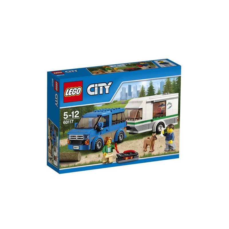 City, Furgoneta y caranava. LEGO 60117