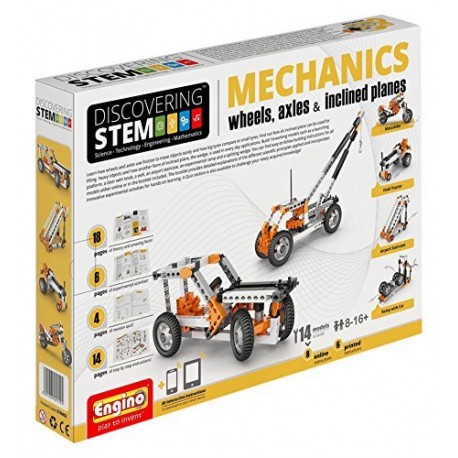 Mechanics: Wheel, axles and inclined planes. ENGINO STEM02