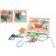 Game puzzle laces wooden. JE-126646