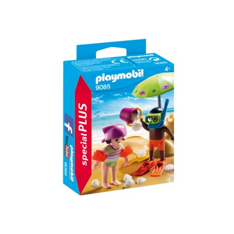 Children at the beach. PLAYMOBIL 9085