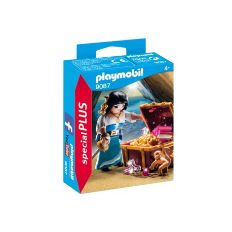 Pirate with treasure. PLAYMOBIL 9087