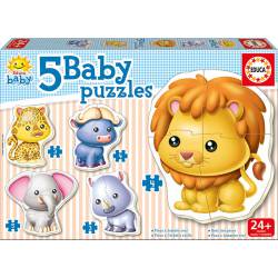 Baby puzzles wild animals. EDUCA 14197