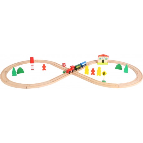 Wooden Toy Train with Train Station.
