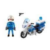 Moto de policía con LED.