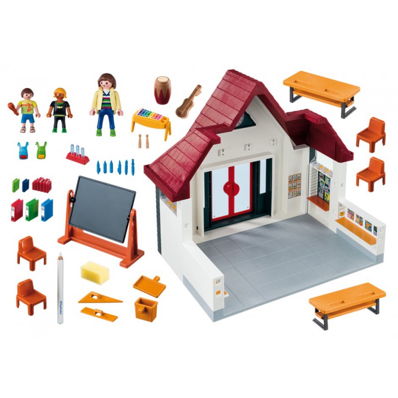 PLAYMOBIL 6865 Schoolhouse, Playmobil City Life Que de Juguetes