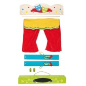 Carry-case finger puppet theatre.