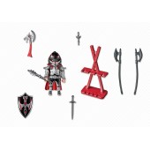 Knight with weapons.