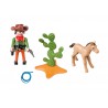 PLAYMOBIL Vaquero con potro