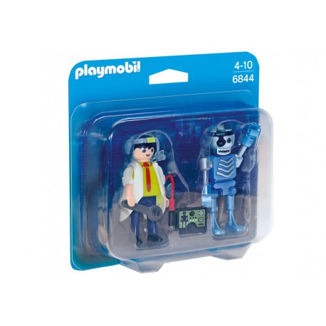 Científico y Robot. PLAYMOBIL 6844