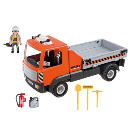 Flatbed workman's truck.