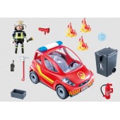 Firefighter with Car.