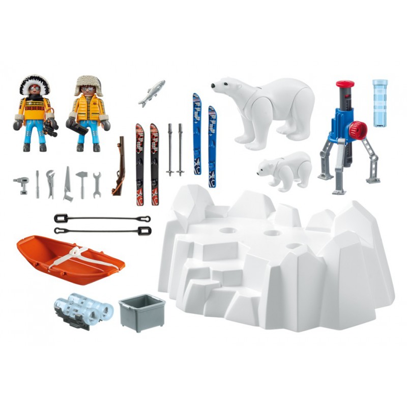 PLAYMOBIL 9056 Arctic Explorers with Polar Bears, Playmobil