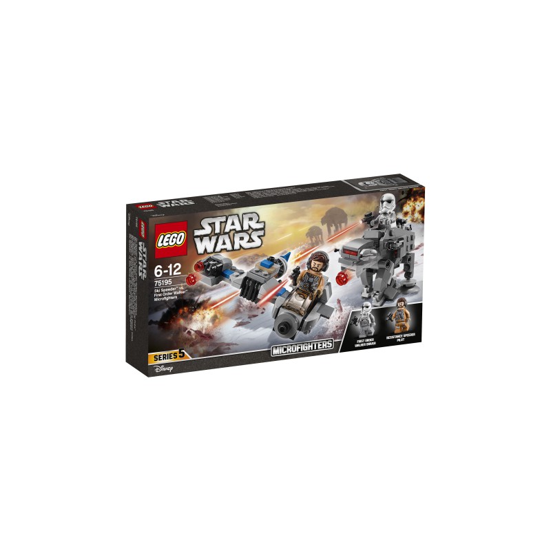 Microfighters: Speeder Esquiador vs. Caminante de la Primera Orden.