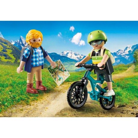 Biker and Hiker.