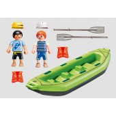 Niños en Balsa Rafting.
