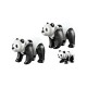 Panda family.