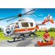 Emergency medical helicopter.