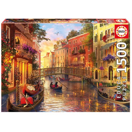 Atardecer en Venecia. 1500 piezas.