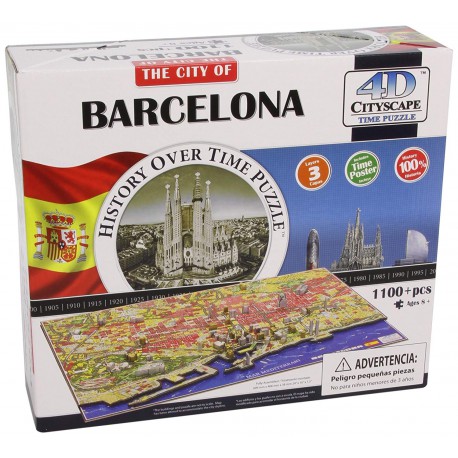 Barcelona. 4D. 1100 piezas.