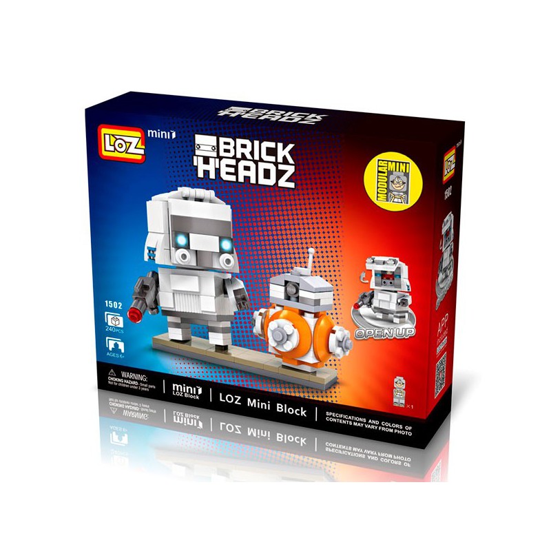 Brick Headz: Stormtroopers anf Bb8.