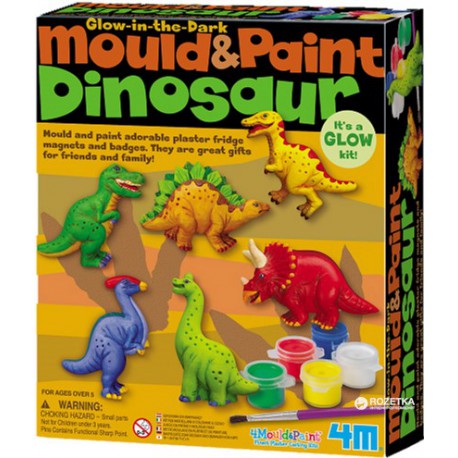 Mould and paint: Dinosaur.