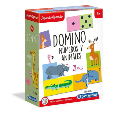 Dominó. Números y animales.