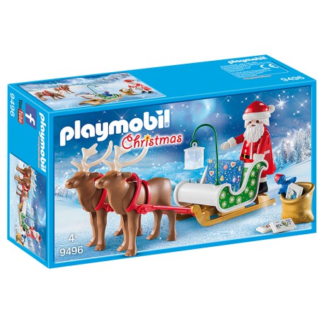 Playmobil 9496 Trineo de Papá Noel con renos.
