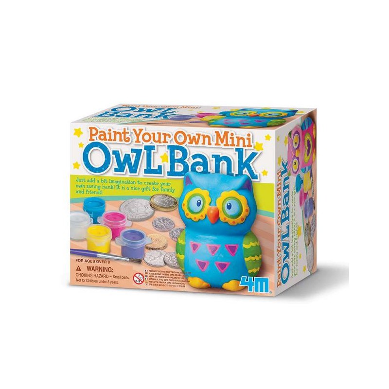 Set pinta tu hucha búho.