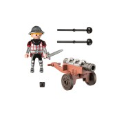 Caballero con cañón.