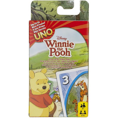 Uno Winnie the Pooh, juego de cartas. MATTEL