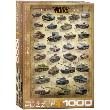 World War Ii Tanks. 1000 pcs.