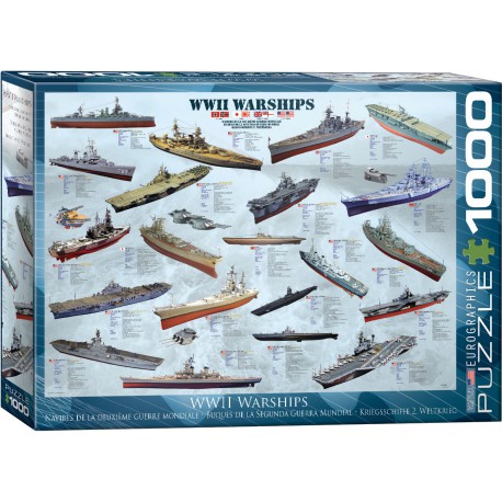 World War II Warships. 1000 pcs.