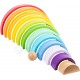 Wooden Building Blocks Rainbow XL.