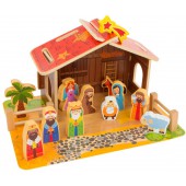 Wooden Manger Set.