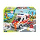 Ambulance with figure.