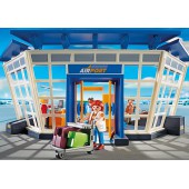 Torre de control y aeropuerto.