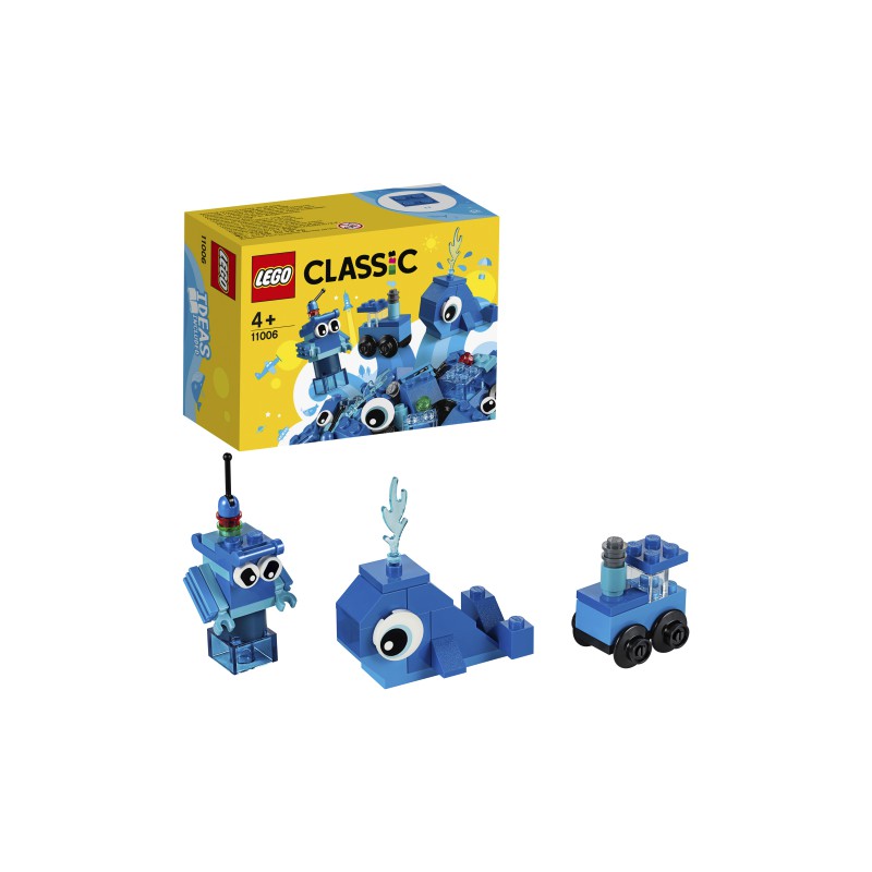 Ladrillos creativos azules.