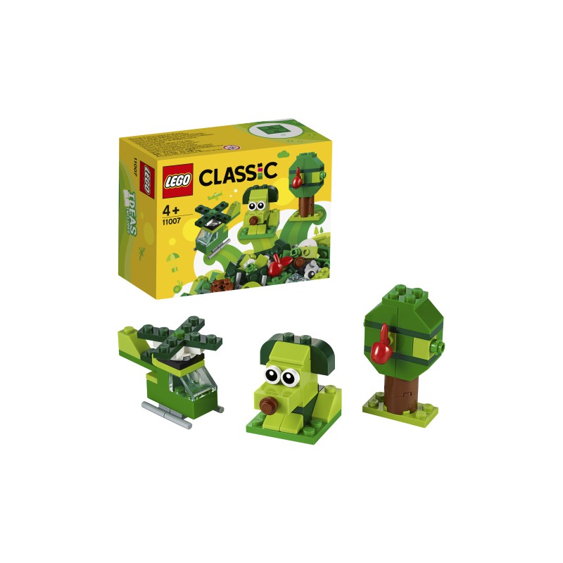 Ladrillos creativos verdes.