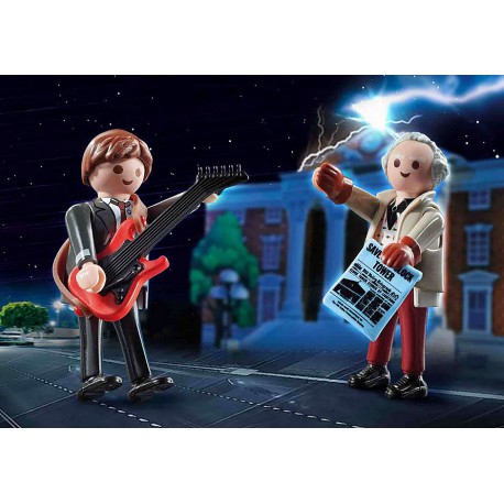 Regreso al Futuro. Marty Mcfly y el Dr. Emmet Brown.