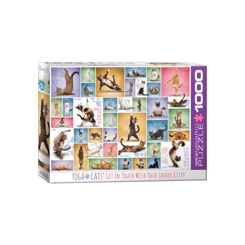 Yoga de gatos. 1000 piezas.