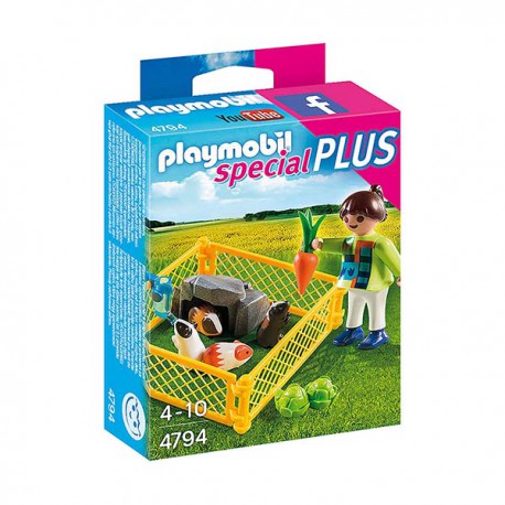 Girl and guinea pigs. PLAYMOBIL 4794